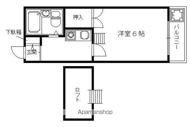 レオパレス久世(1K/2階)の間取り写真
