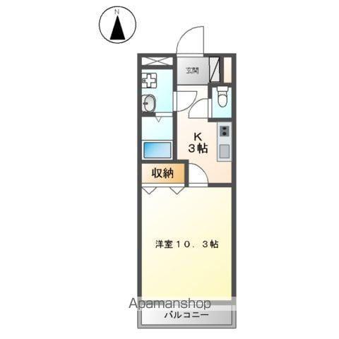 イーストピア(1K/1階)の間取り写真