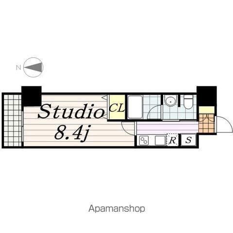 ウィルテラス千葉中央(1K/12階)の間取り写真