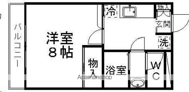 通町グリーンハイム(1K/1階)の間取り写真