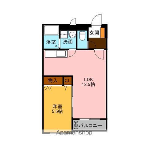 EL・SAM(1LDK/3階)の間取り写真