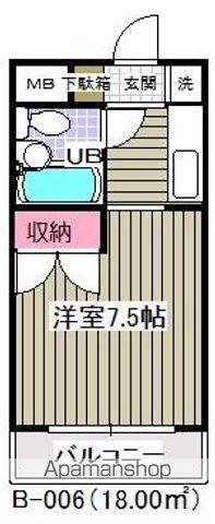 コスモハウスB6番館(1K/3階)の間取り写真