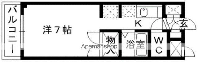 コート本荘(ワンルーム/2階)の間取り写真