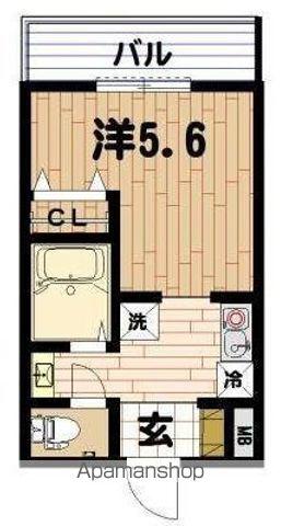 クレール六浦東(1K/1階)の間取り写真
