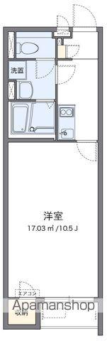 クレイノウィスタリア参番館(1K/1階)の間取り写真