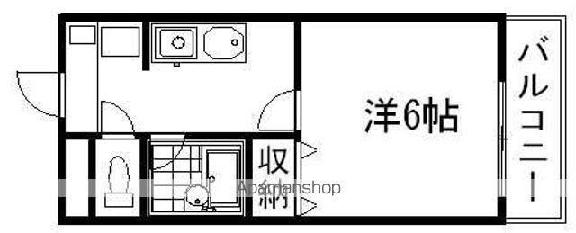 アネックスY(1K/2階)の間取り写真