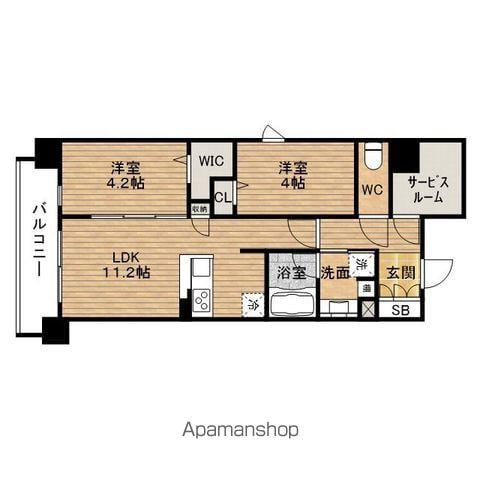 SEIWA PALACE本町東(2SLDK/7階)の間取り写真