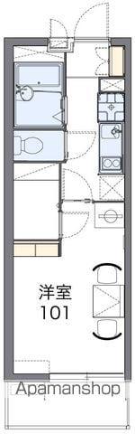 レオパレスエクセル ケンⅢ(1K/3階)の間取り写真