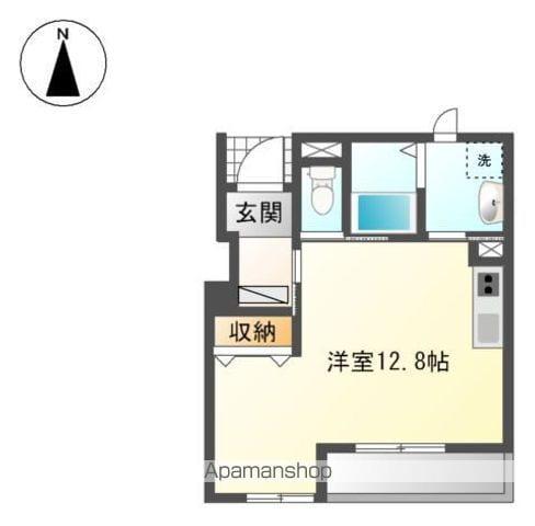ヴィラ田中 C棟(ワンルーム/1階)の間取り写真