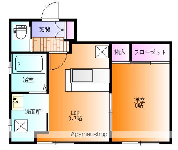 ステップアップ一関(1LDK/2階)の間取り写真