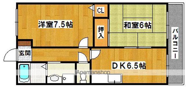 メゾンヴェール(2DK/1階)の間取り写真