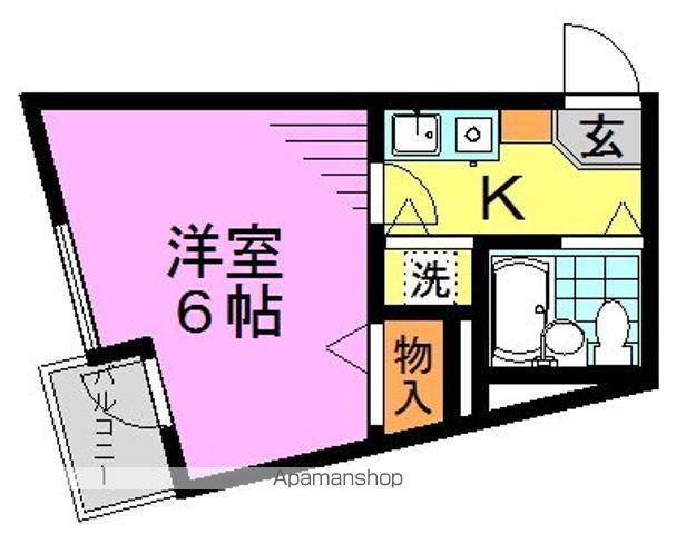 ペンシルベニヤ(1K/5階)の間取り写真