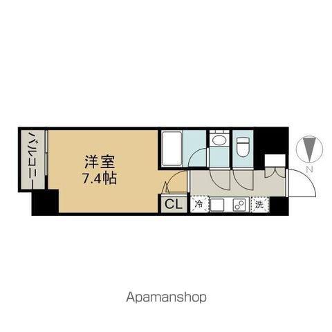 BPRレジデンス丸の内(1K/8階)の間取り写真