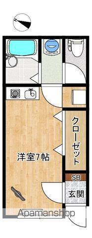 ハートランド蛇田Ⅲ(ワンルーム/1階)の間取り写真