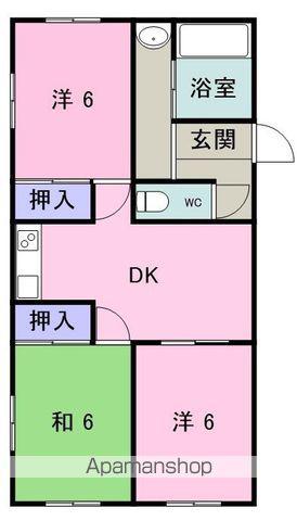 メゾン斉藤(3DK/2階)の間取り写真