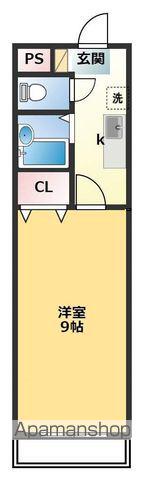 スピカ末広(1K/2階)の間取り写真