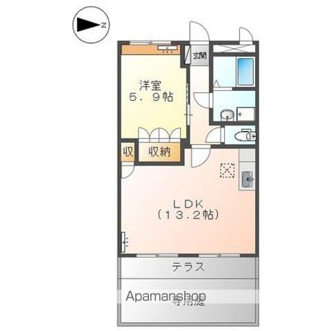 フォレストヴィラ(1LDK/1階)の間取り写真