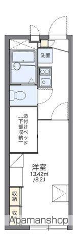 レオパレスMINEⅡ(1K/2階)の間取り写真