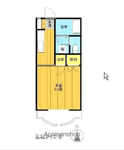 コーポラスハガ2(1K/1階)の間取り写真