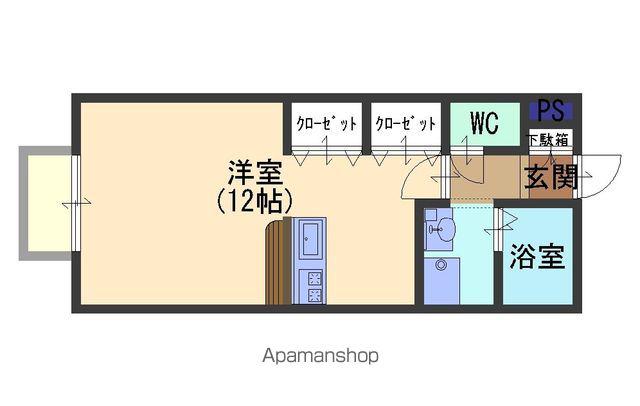 フォーレストステージ(ワンルーム/1階)の間取り写真