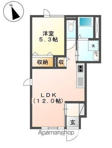 グランメゾン(1LDK/1階)の間取り写真