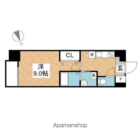 リシュドール鶴舞公園(1K/10階)の間取り写真