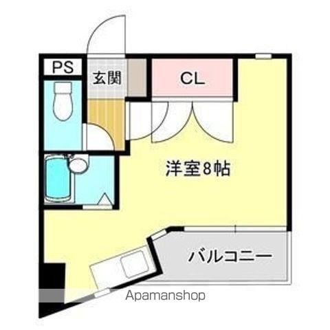 カーサ藤が丘(ワンルーム/2階)の間取り写真