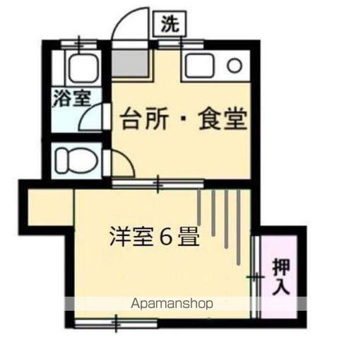 鈴鹿ハイツ(1DK/1階)の間取り写真