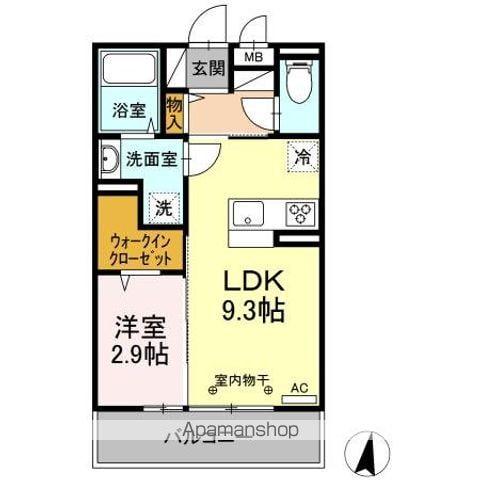 エピソードⅠ(1LDK/2階)の間取り写真