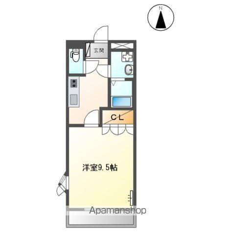 ラ マルコット(1K/2階)の間取り写真