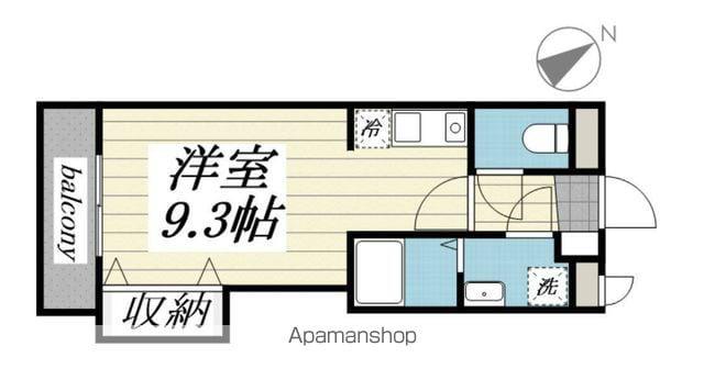 ツーハウゼ鹿嶋(ワンルーム/3階)の間取り写真