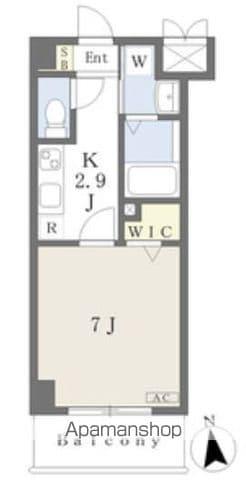 プレイズシード葵(1K/3階)の間取り写真