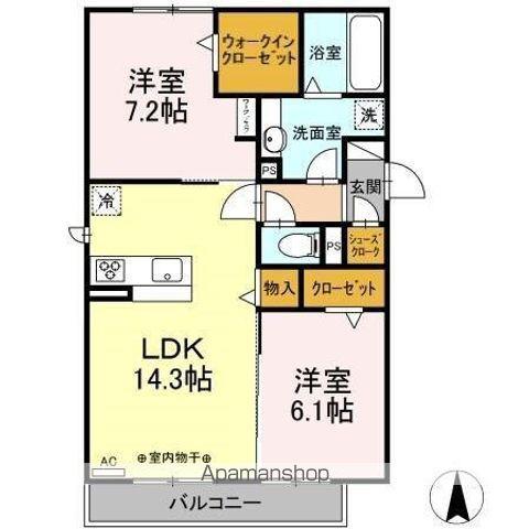LIEBENKREIS LIEBENリ(2LDK/3階)の間取り写真