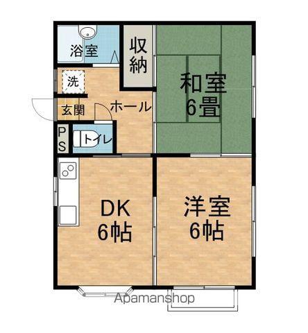 リックエステイト(2DK/2階)の間取り写真