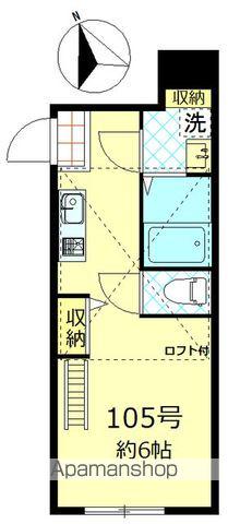 インベスト自由が丘(ワンルーム/1階)の間取り写真