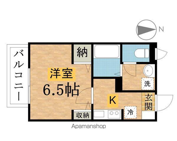 ファミールメゾン(1K/1階)の間取り写真