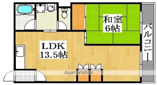 せいき第一遠里小野ビル(1LDK/2階)の間取り写真