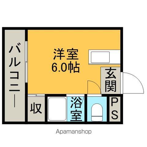 サン松香台(1K/2階)の間取り写真