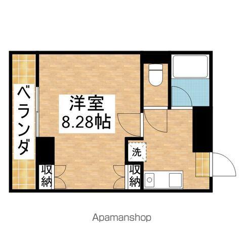 リブローネ南山(1K/4階)の間取り写真