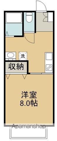 フィレンツェⅡ(1K/1階)の間取り写真