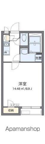 クレイノアペルト泉佐野Ⅱ(1K/1階)の間取り写真