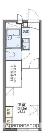 レオパレスR ヴィレッジ(1K/1階)の間取り写真