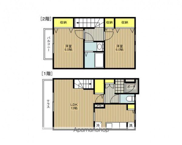 ヨーロピアンシャレーSAKAE(2LDK)の間取り写真