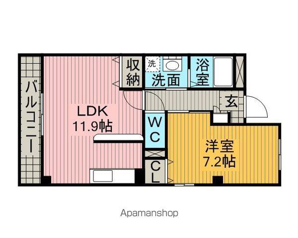 ウェルグラーベン(1LDK/2階)の間取り写真