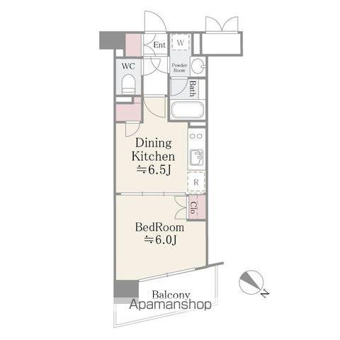 ステラメゾン茗荷谷(1DK/11階)の間取り写真