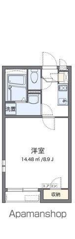 クレイノアペルト泉佐野Ⅰ(1K/2階)の間取り写真