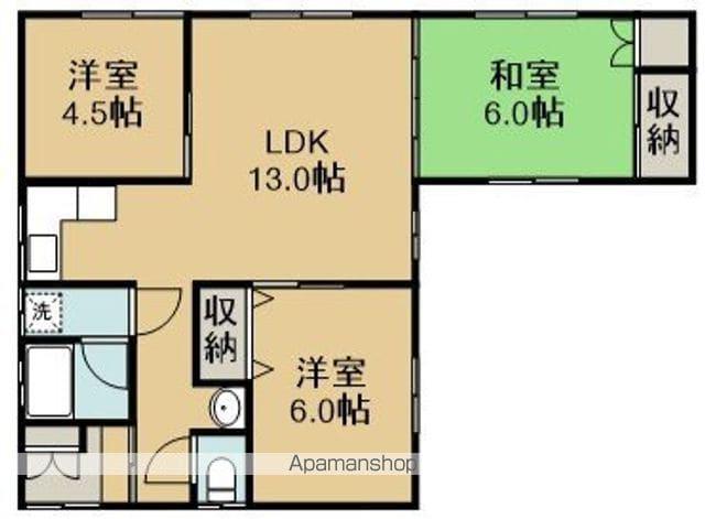 本通1丁目13番 一棟二戸(3LDK/1階)の間取り写真