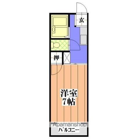 メゾン愛生(1K/1階)の間取り写真