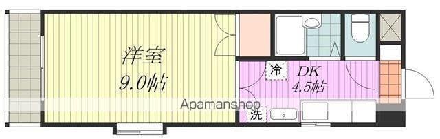 セントポーリア東館(1DK/5階)の間取り写真