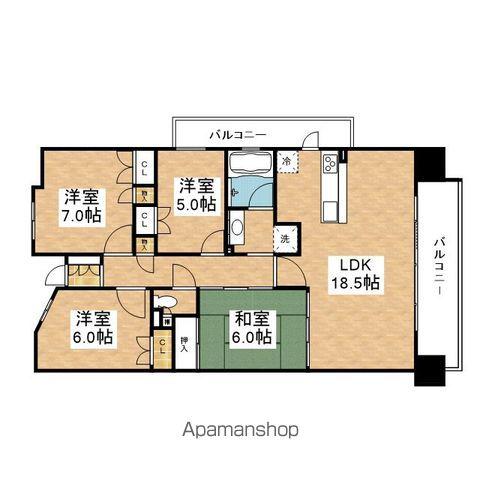 ハイネスステーシア守山(4LDK/4階)の間取り写真
